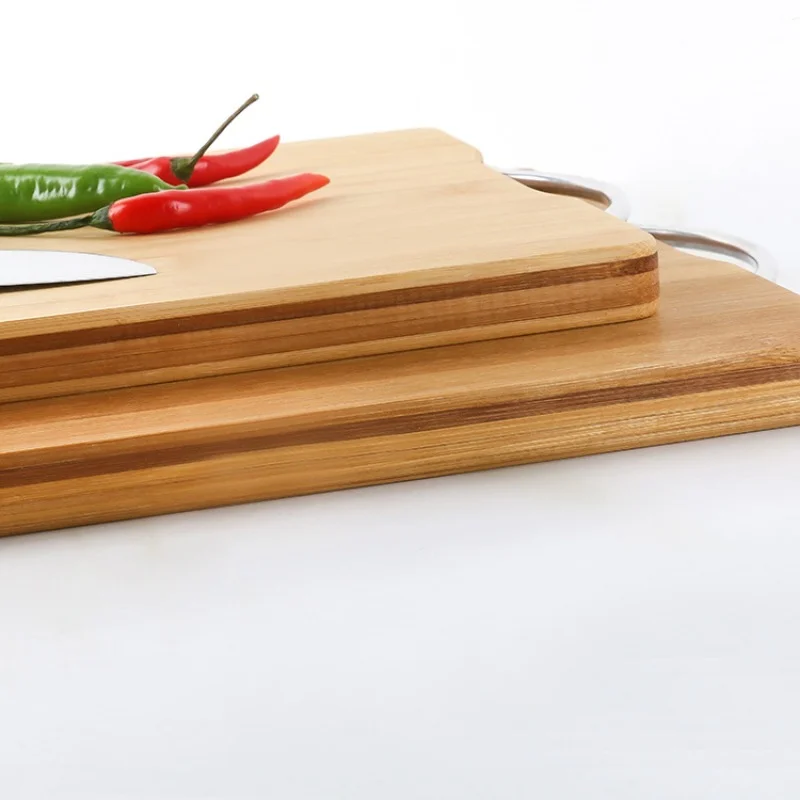 Dubbelsidig skärbräda i naturbambu med handtag, rektangulär 4 Dubbelsidig skärbräda i naturbambu med handtag, rektangulär - Bild 4