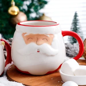 Julmugg i keramik med handtag, handmålad tomtedesign och 201–300 ml 12 Julmugg i keramik med handtag, handmålad tomtedesign och 201–300 ml
