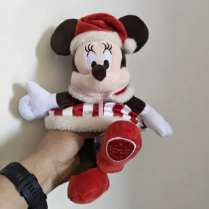 Disney Musse Pigg och Mimmi gosedjur med tomteluva och juldetaljer