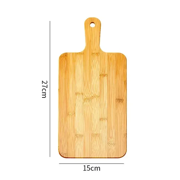Bambuskärbräda med handtag, stor serveringsbräda för kök 8 Bambuskärbräda med handtag, stor serveringsbräda för kök - Bild 8