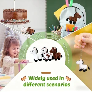 Mini hästgosedjur 12 cm i plysch, 9/12/24-pack med kedja 13 Mini hästgosedjur 12 cm i plysch, 9/12/24-pack med kedja