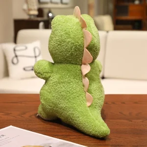 Dinosauriegosedjur i mjuk plysch – grön dino i 25, 35 eller 45 cm