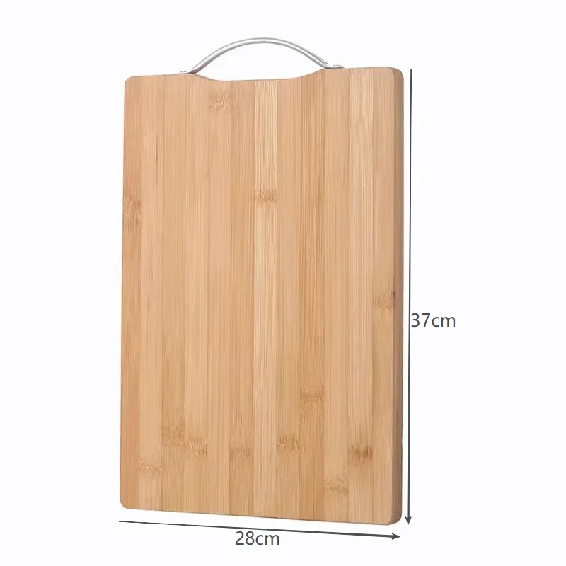 Dubbelsidig skärbräda i naturbambu med handtag, rektangulär 7 Dubbelsidig skärbräda i naturbambu med handtag, rektangulär - Bild 7