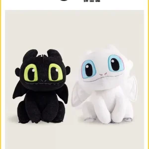 Light Fury och Night Fury mjuk plyschdoll — How to Train Your Dragon