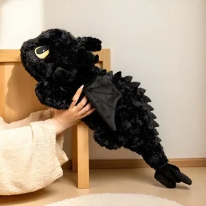 Toothless gosedjur 55/70 cm – mjuk plyschfigur med filmtema
