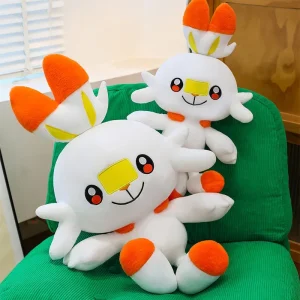 Scorbunny Pokémon stor plyschleksak gosedjur finns i flera storlekar