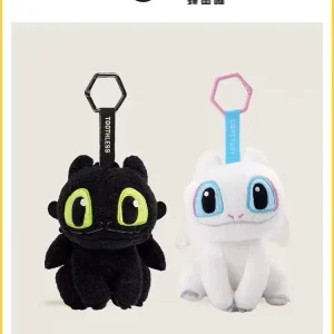 Light Fury och Night Fury mjuk plyschdoll — How to Train Your Dragon