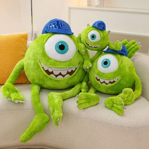 Mike Wazowski-gosedjur med hatt, 30/60 cm, mjuk plyschfigur