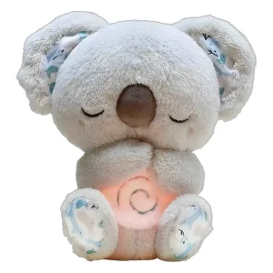 Koala gosedjur med lugnande musik, andningsljus och nattlampa 30 cm