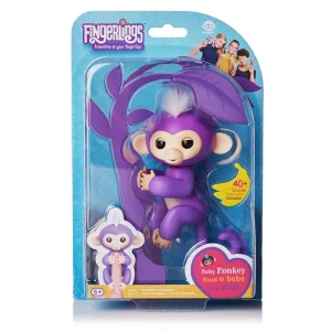 Fingerlings interaktivt babyapa-gosedjur med ljud och reaktioner