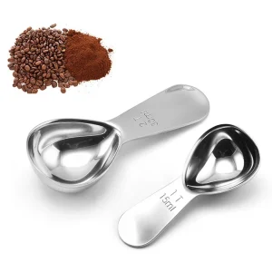 Mätsked i rostfritt stål för kaffe, te och socker – 15/30 ml