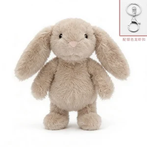 15 cm kaningosedjur med hängsmycke och nyckelring, kawaiistil
