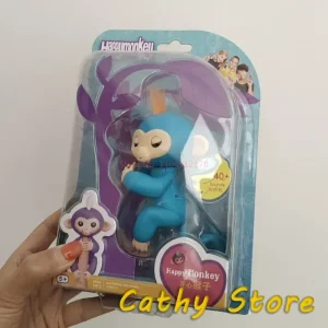 Interaktiv animefigur med fingerapa – samlarfigur för skrivbord