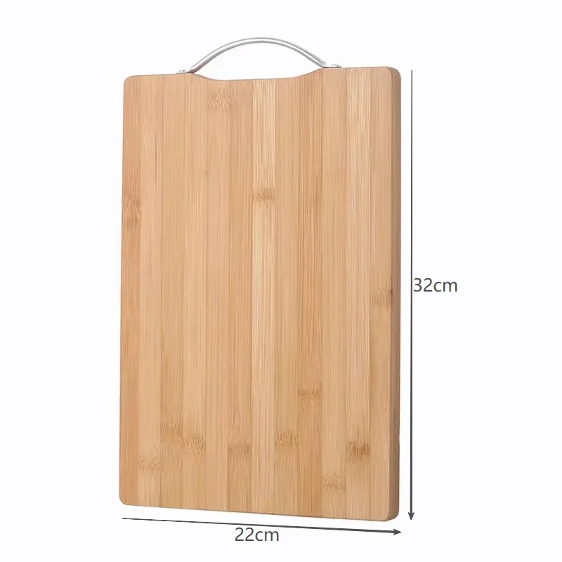 Dubbelsidig skärbräda i naturbambu med handtag, rektangulär 8 Dubbelsidig skärbräda i naturbambu med handtag, rektangulär - Bild 8