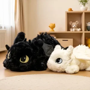 Alternative view of Toothless gosedjur 55/70 cm – mjuk plyschfigur med filmtema