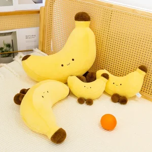 Banan gosedjur i 25 cm, mjuk plyschfigur för hem och present