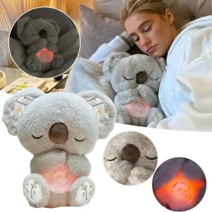 Koala gosedjur med lugnande musik, andningsljus och nattlampa 30 cm