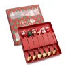 6Pcs Spoon Red