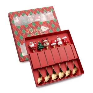 Christmas bestickset i rostfritt stål – sked och gaffel, 4/6 delar 20 Christmas bestickset i rostfritt stål – sked och gaffel, 4/6 delar