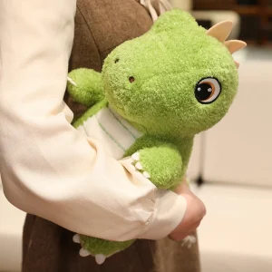 Dinosauriegosedjur i mjuk plysch – grön dino i 25, 35 eller 45 cm