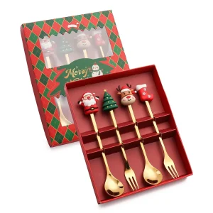 Christmas bestickset i rostfritt stål – sked och gaffel, 4/6 delar 19 Christmas bestickset i rostfritt stål – sked och gaffel, 4/6 delar