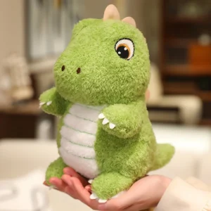 Grönt dinosauriegosedjur i plysch – triceratops, 25/35/45 cm 9 Grönt dinosauriegosedjur i plysch – triceratops, 25/35/45 cm
