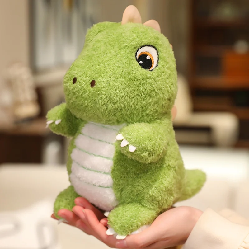 Grönt dinosauriegosedjur i plysch – triceratops, 25/35/45 cm 3 Grönt dinosauriegosedjur i plysch – triceratops, 25/35/45 cm - Bild 3
