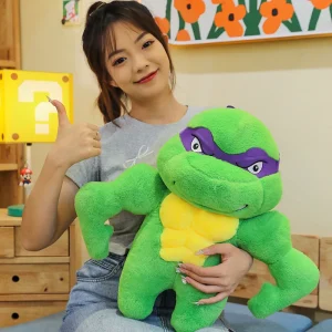 Mutant Ninja Turtles plyschleksak med Donatello, Raphael och Leonardo