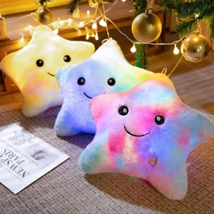 Lysande tie-dye stjärngosedjur med LED som present och födelsedagsgåva