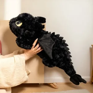 Toothless gosedjur 55/70 cm – mjuk plyschfigur med filmtema