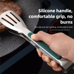 Alternative view of Non-slip matpincett i rostfritt stål för grill, buffé och kök