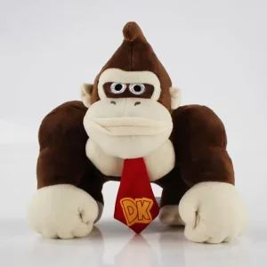 Donkey Kong gosedjur 25 cm – mjuk plyschleksak i klassisk spelstil