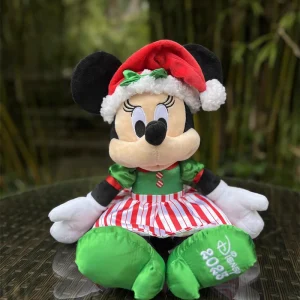 Disney Musse Pigg och Mimmi gosedjur med tomteluva och juldetaljer