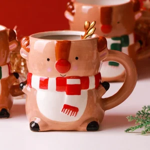 Julmugg i keramik med handtag, handmålad tomtedesign och 201–300 ml 13 Julmugg i keramik med handtag, handmålad tomtedesign och 201–300 ml
