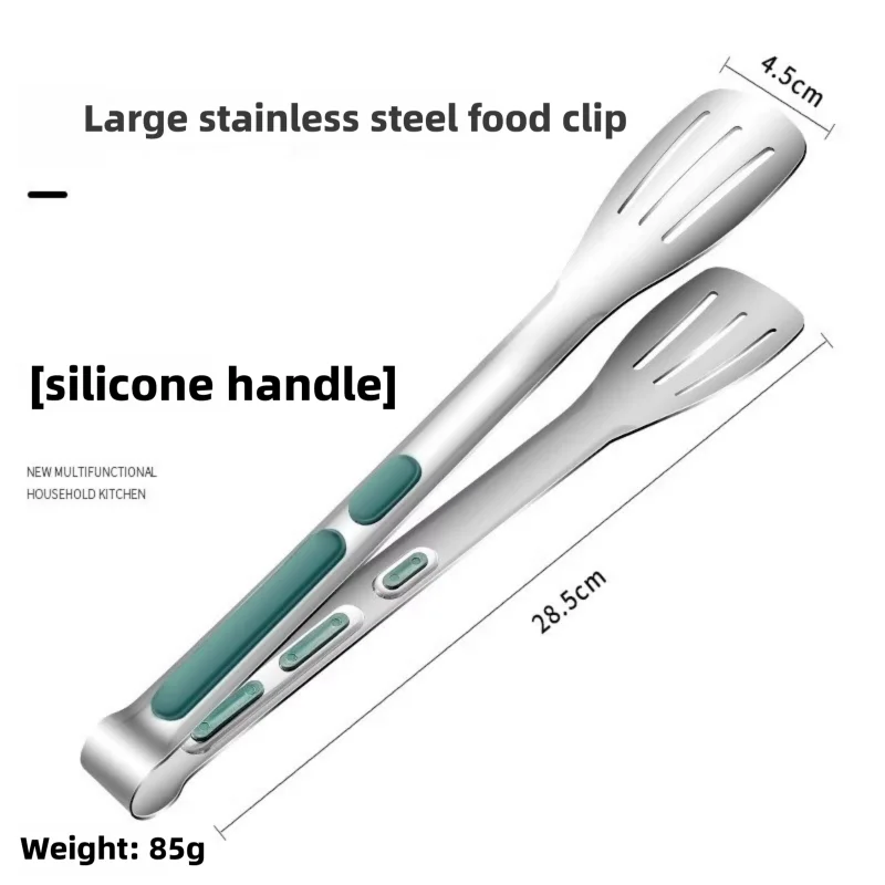 Non-slip matpincett i rostfritt stål för grill, buffé och kök 8 Non-slip matpincett i rostfritt stål för grill, buffé och kök - Bild 8