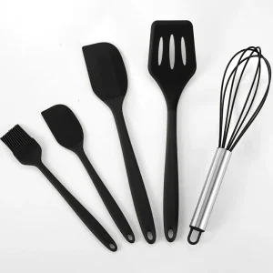 Silikon köksredskapsset med trähandtag, non-stick, 12 delar 23 Silikon köksredskapsset med trähandtag, non-stick, 12 delar