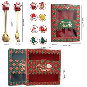 Christmas bestickset i rostfritt stål – sked och gaffel, 4/6 delar 14 Christmas bestickset i rostfritt stål – sked och gaffel, 4/6 delar