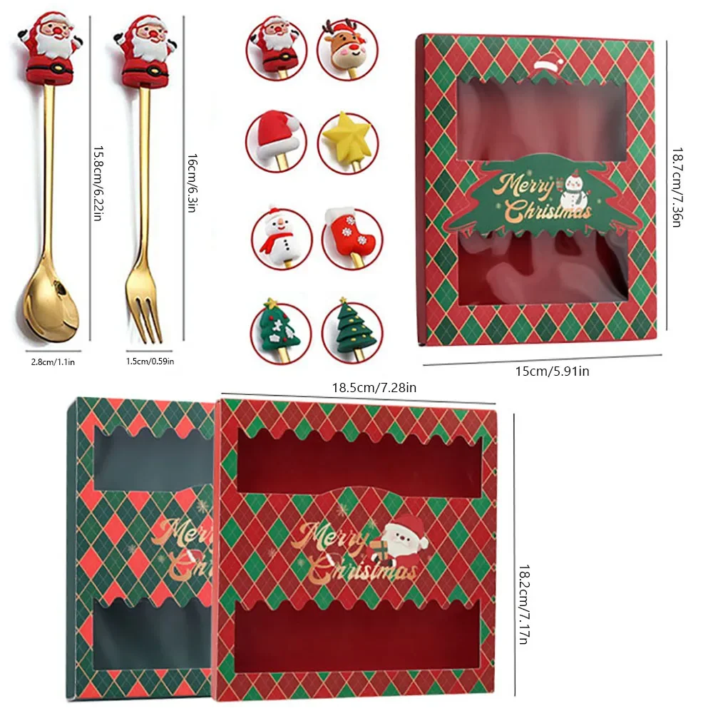 Christmas bestickset i rostfritt stål – sked och gaffel, 4/6 delar 3 Christmas bestickset i rostfritt stål – sked och gaffel, 4/6 delar - Bild 3