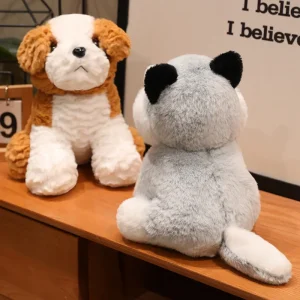 Alternative view of Supermjukt Saint Bernard-husky gosedjur med kuddkänsla
