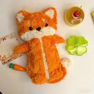 Rävformad plysch pennficka – kawaii pen case för skola och present 11 Rävformad plysch pennficka – kawaii pen case för skola och present