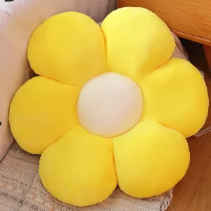 Färgglad blomformad plyschkudde 30–65 cm med mjuk fyllning