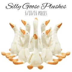 Silly Goose plyschgosedjur 25 cm för baby shower och födelsedag
