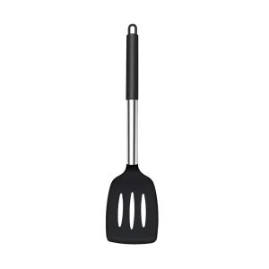 Silikonspatelset med värmetålig nonstick-yta och stålskaft