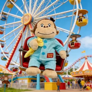 Curious George gosedjur i mjuk plysch – mjuk apa för fans
