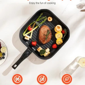 17-delars nonstick-kokkärlsset i granit för induktion