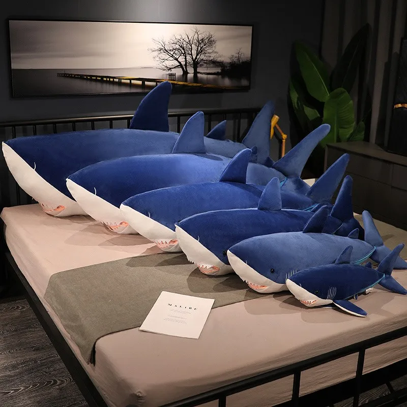 Stor hajgosedjur 60–130 cm som mjuk sovkudde och plyschkudde 5 Stor hajgosedjur 60–130 cm som mjuk sovkudde och plyschkudde - Bild 5