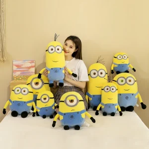 Alternative view of Minions Bob och Stuart gosedjur i jeans – mjuk plyschfigur