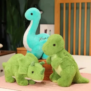Dinosauriegosedjur i plysch – Triceratops, Stegosaurus och T-Rex 8 Dinosauriegosedjur i plysch – Triceratops, Stegosaurus och T-Rex