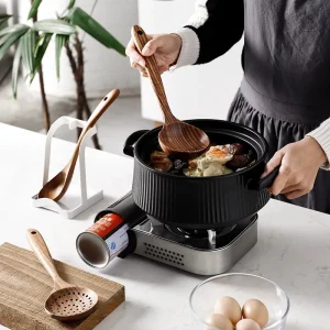 Alternative view of Träslevar i teak för matlagning – 1–10 delar, non-stick vänliga