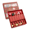6Pcs ForkSpoon Red